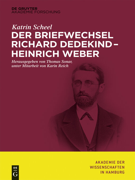 Title details for Der Briefwechsel Richard Dedekind – Heinrich Weber by Katrin Scheel - Available